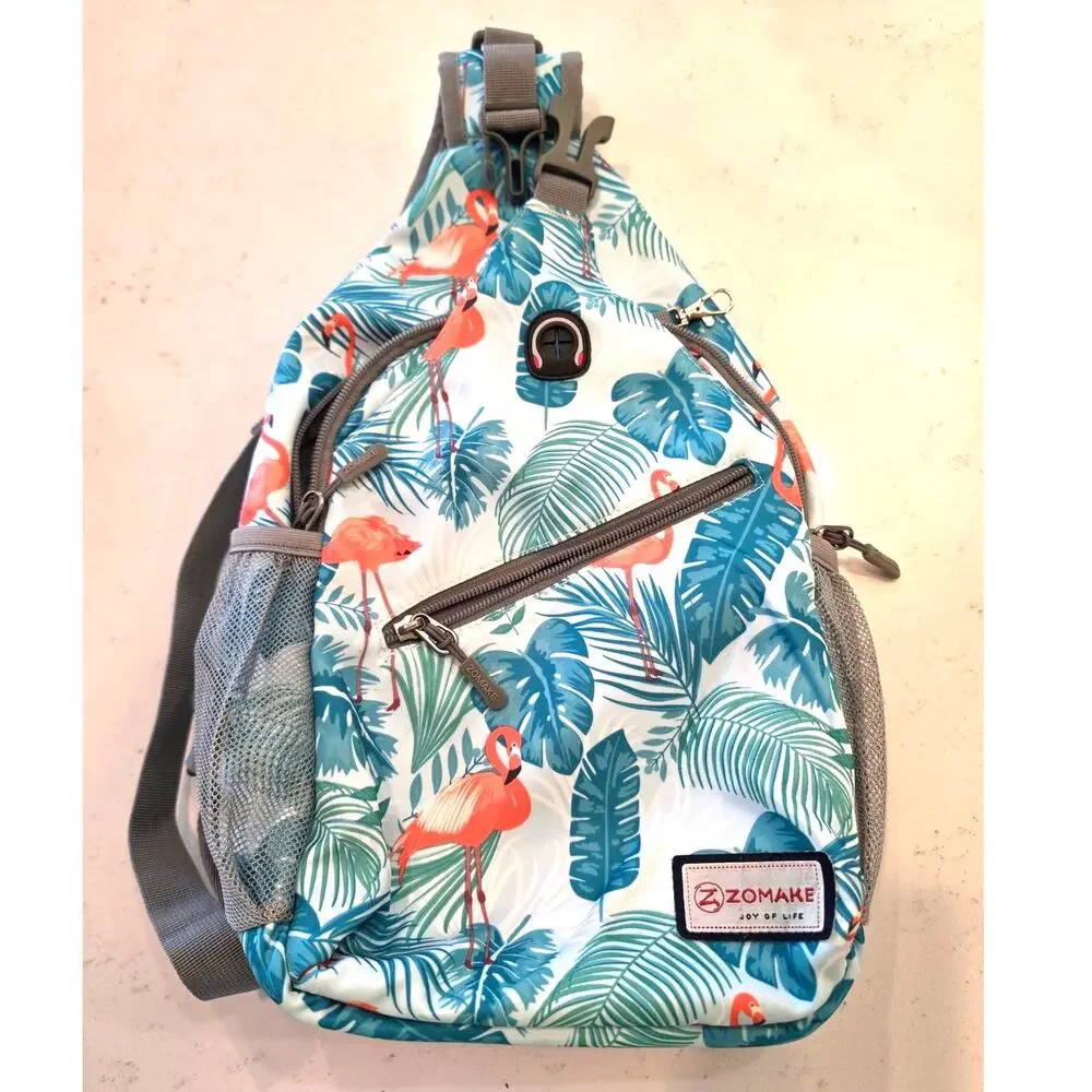 ZOMAKE Sling Bag, Small Crossbody Sling Backpack Shoulder Daypack for Travel